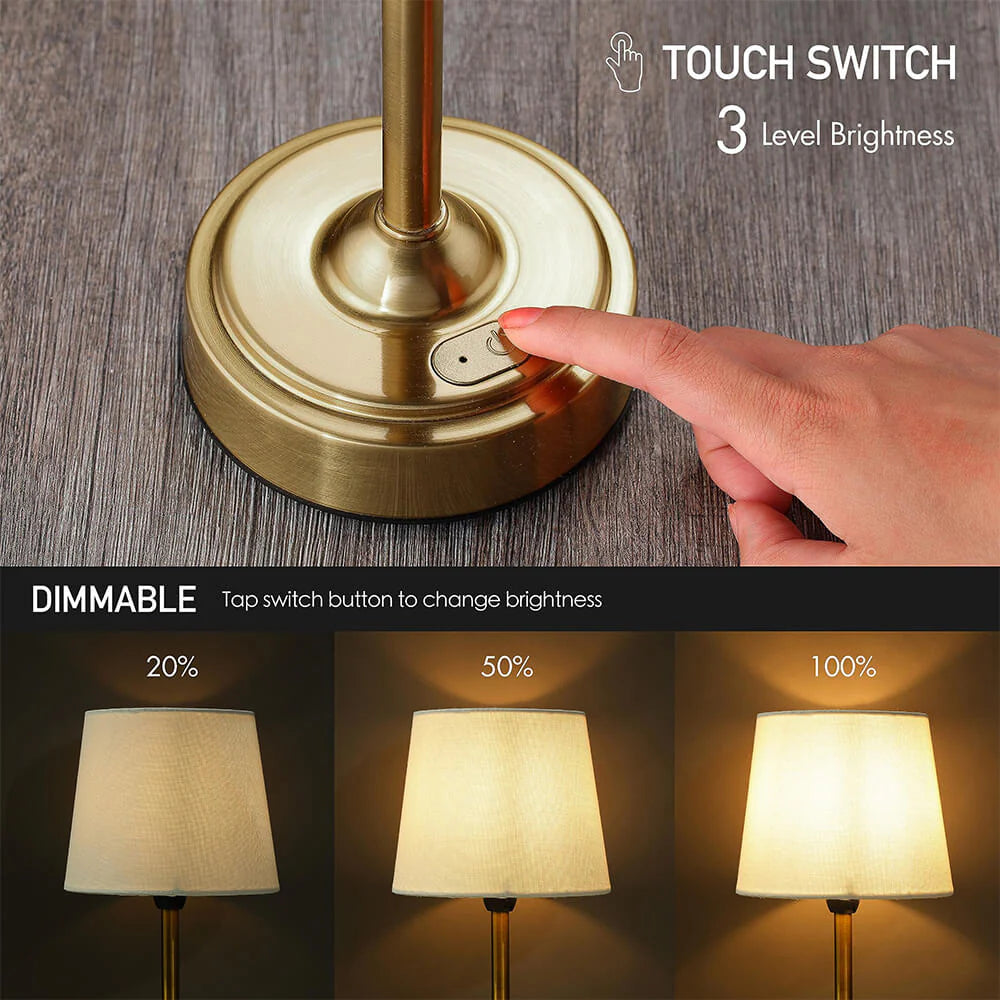 Retro Fabric Cordless Table Lamp