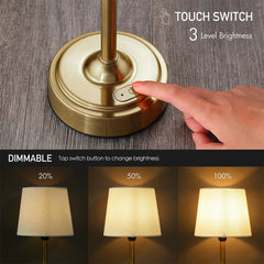 Retro Fabric Cordless Table Lamp