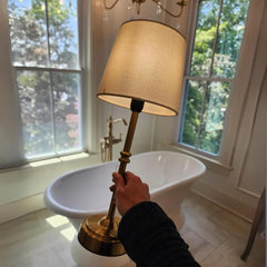 Retro Fabric Cordless Table Lamp
