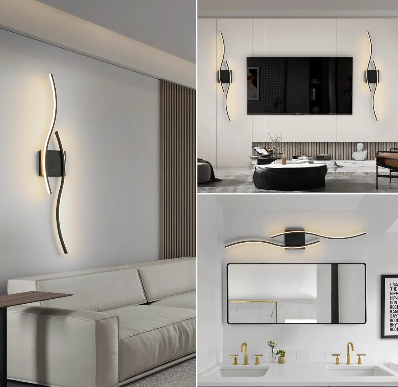 LumaCurve Vanity Lights Set of Two
