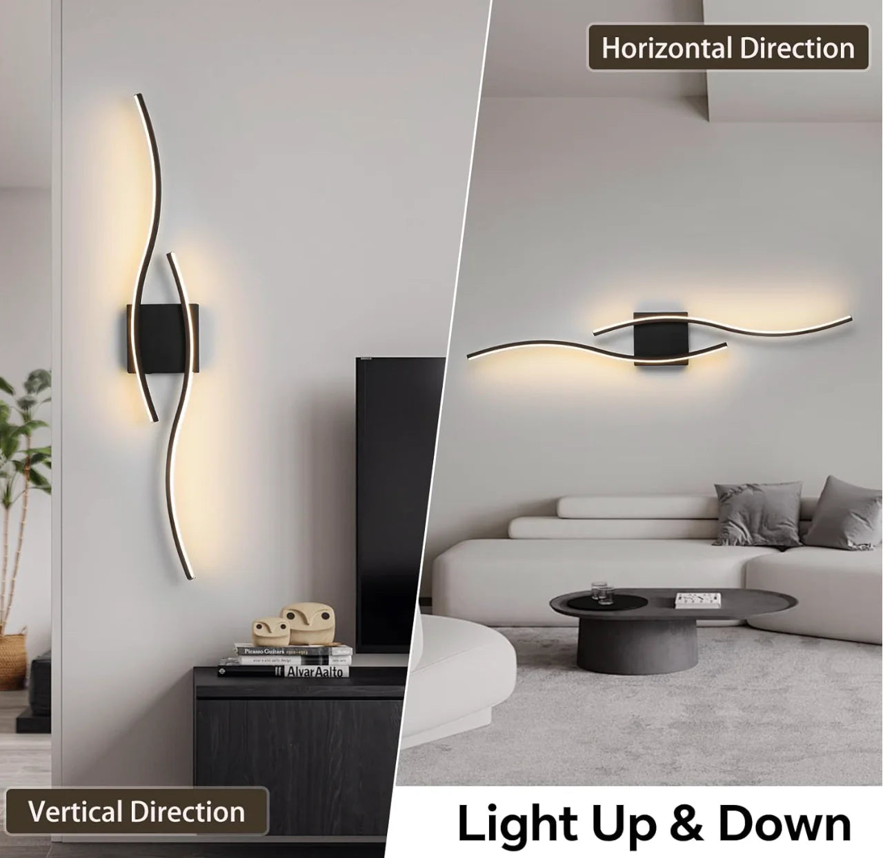 LumaCurve Vanity Lights Set of Two