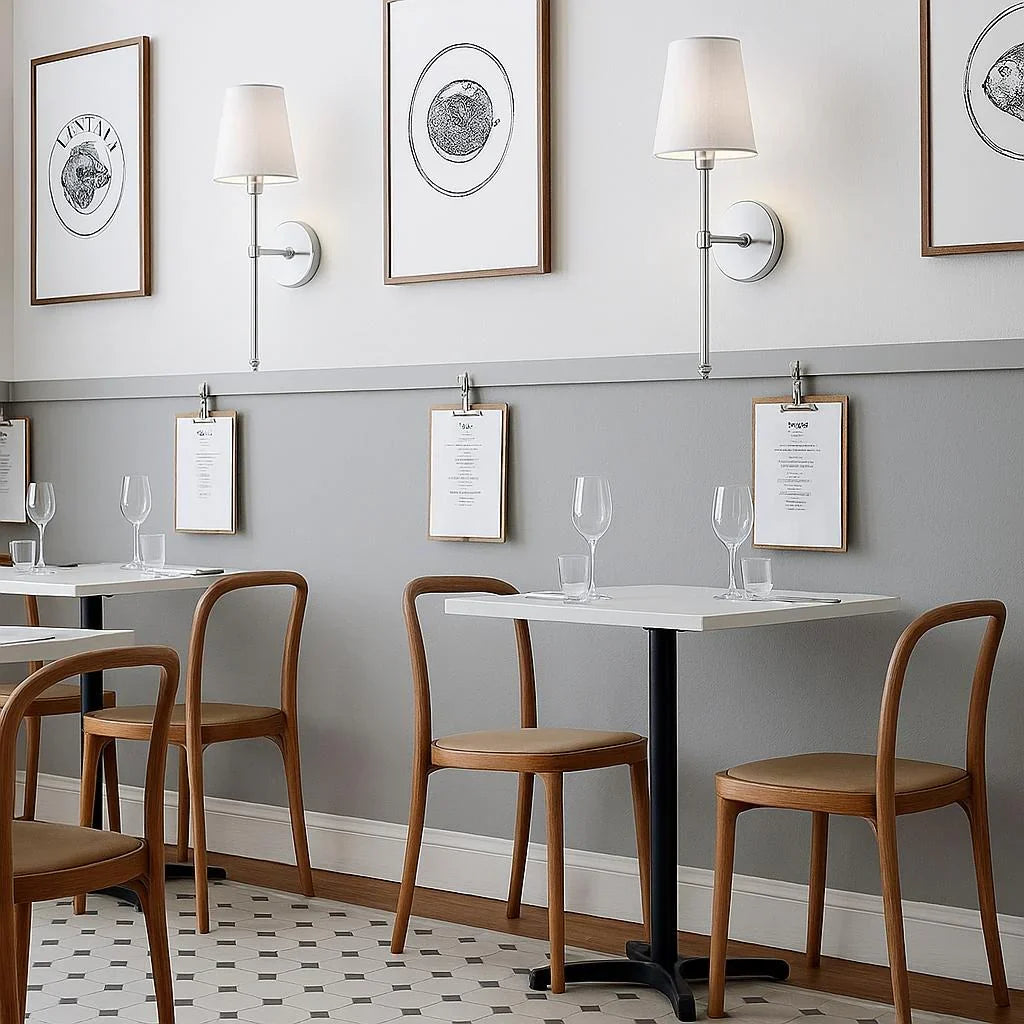 Wireless Fabric Wall Lights – (SET OF 2 + 2 BULBS FREE)