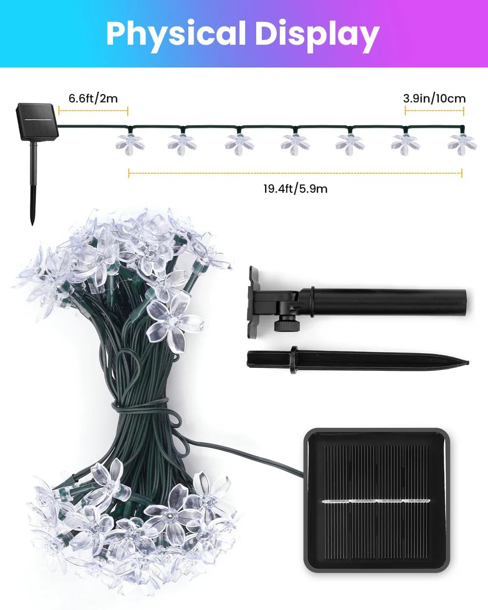Solar Blossom Fairy Lights